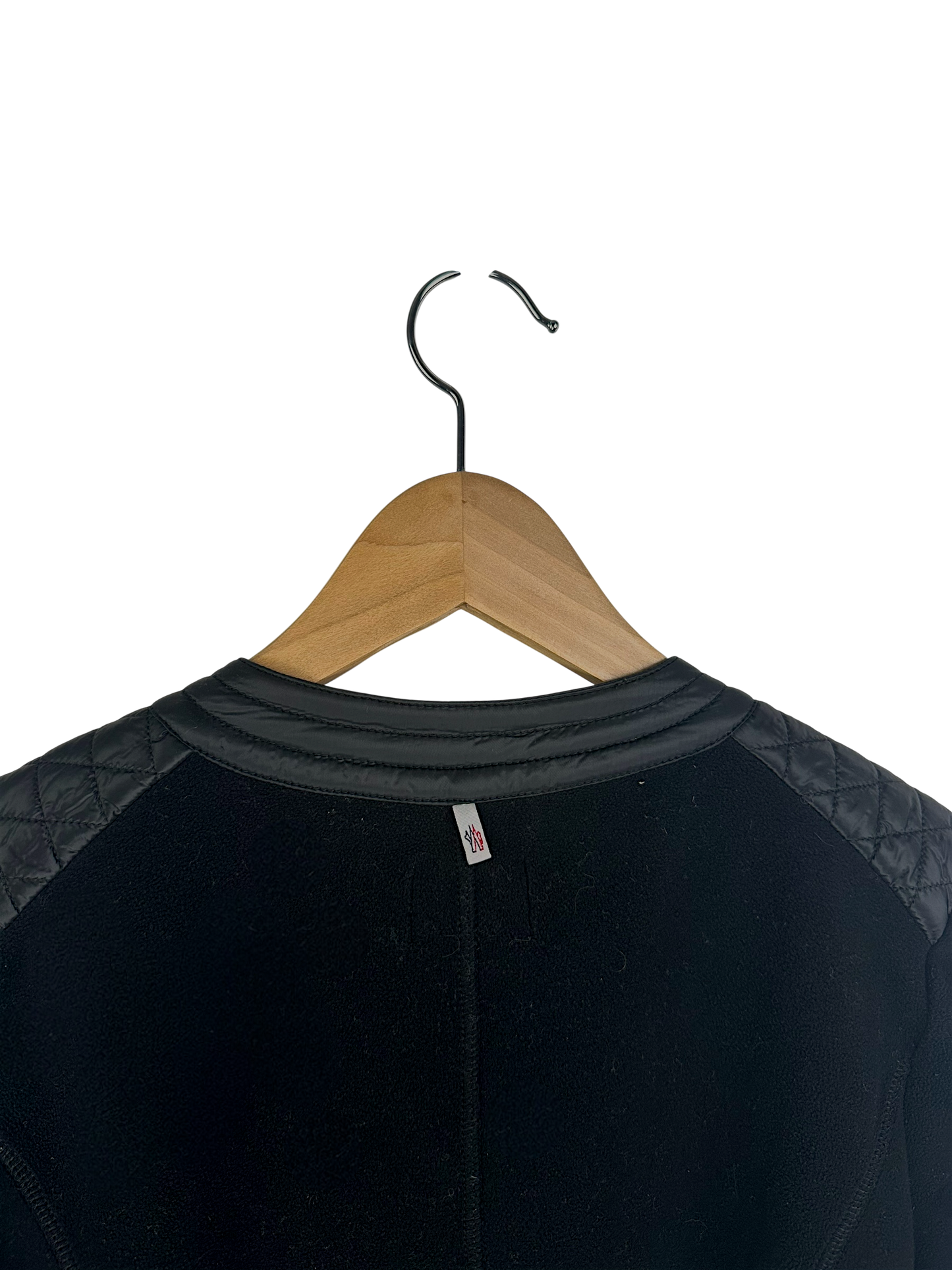 Moncler veste cintrée bi-matière