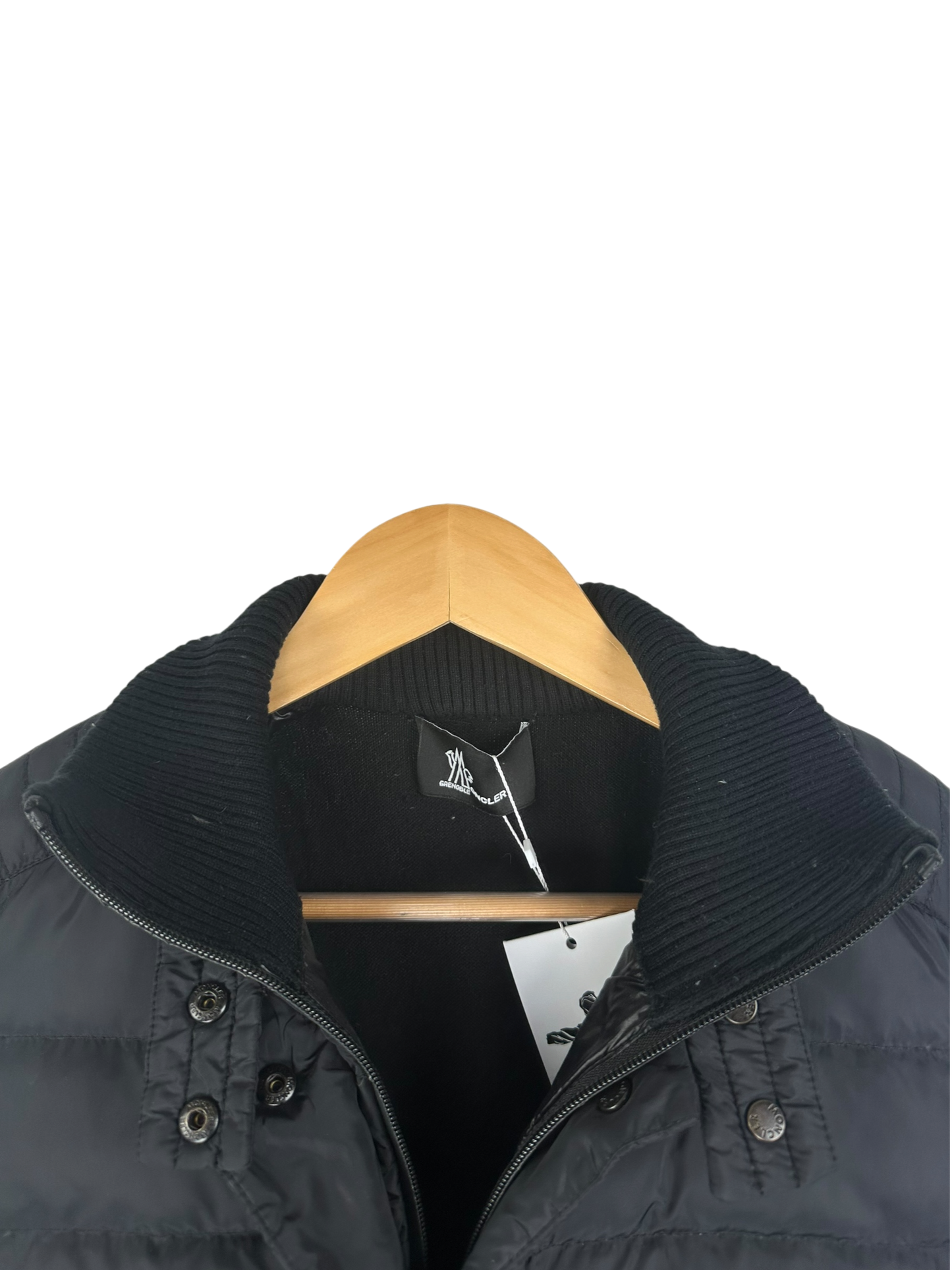 Moncler veste bi-matière cintrée
