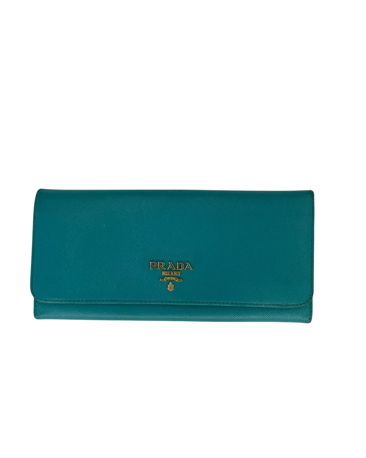 Prada portemonnaie cuir safiano tiffany