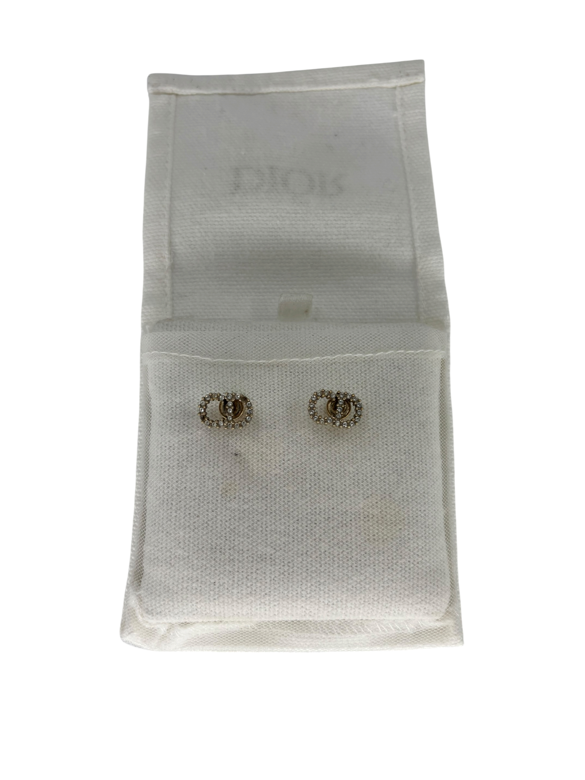 Dior Boucles d'oreilles argenté