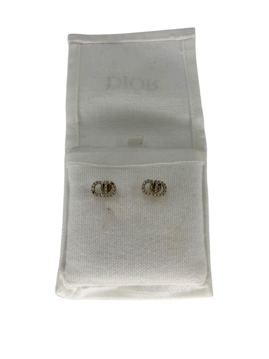 Dior Boucles d'oreilles argenté