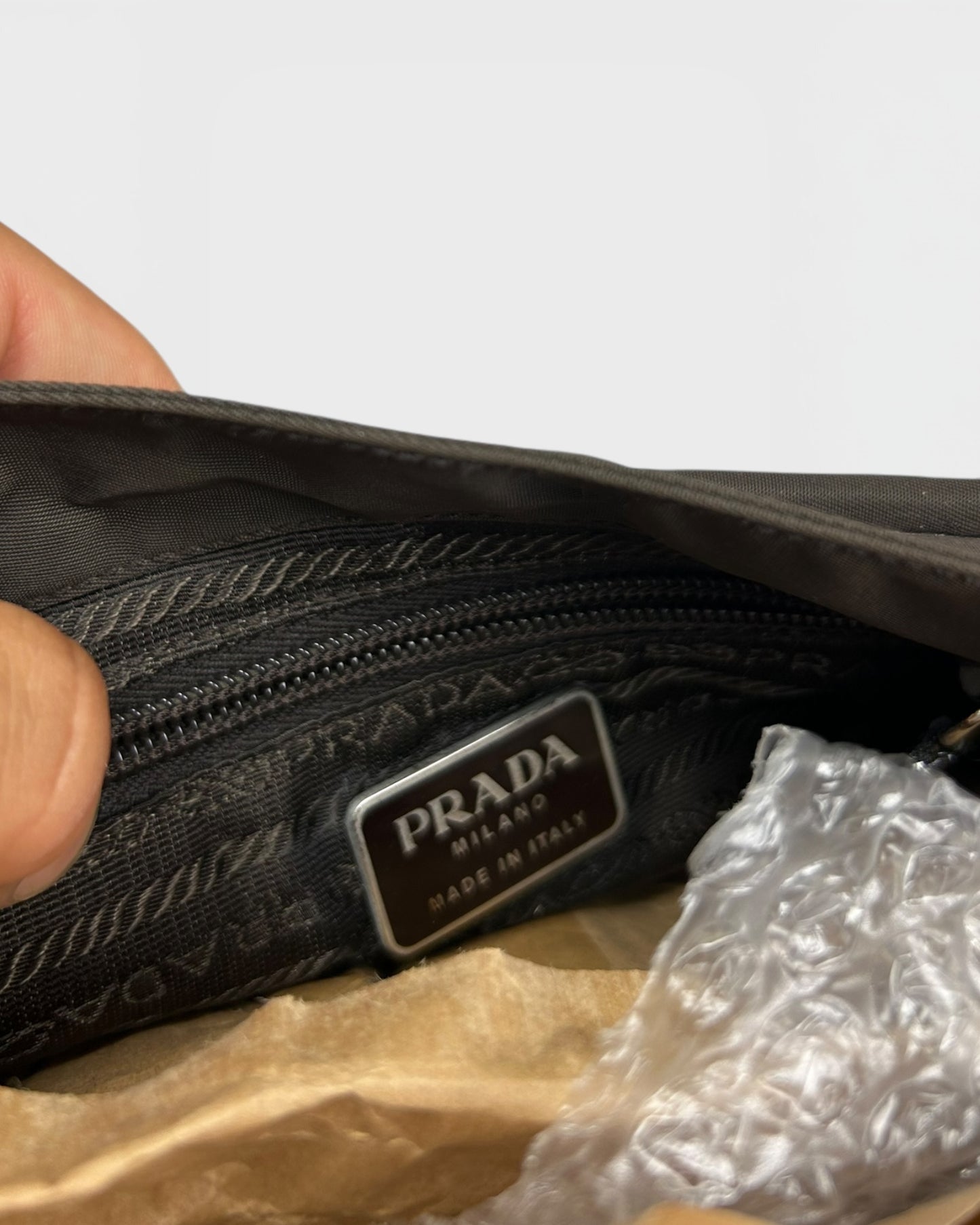 Prada nylon messenger bag