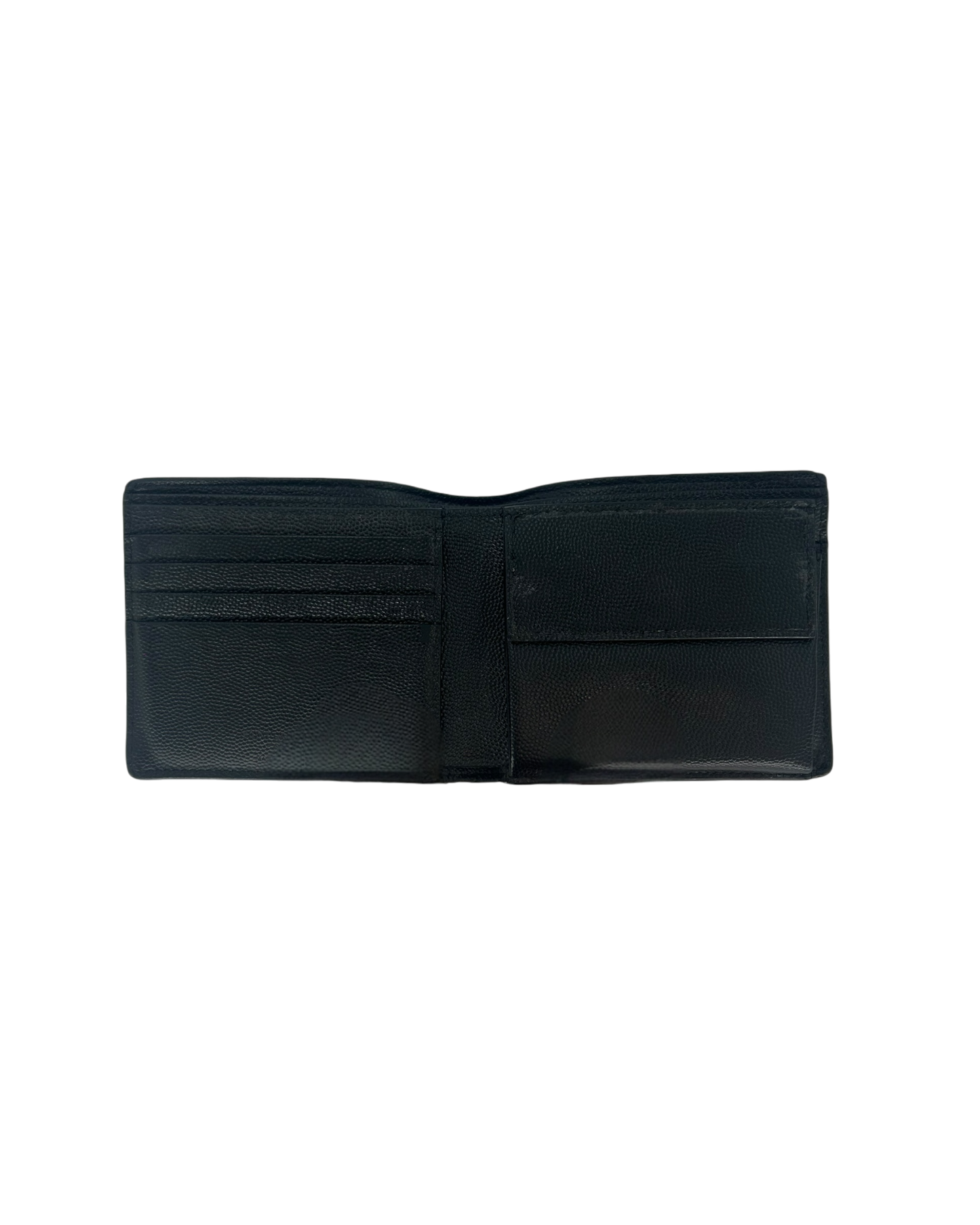 Saint Laurent Porte-monnaie en cuir noir