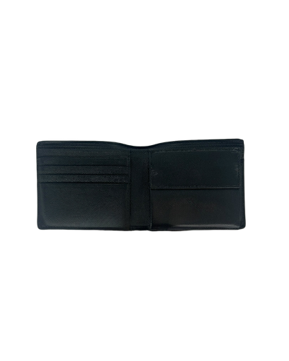 Saint Laurent Porte-monnaie en cuir noir