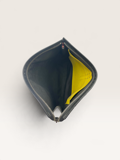 Louis Vuitton Pochette Damier Graphite bande jaune