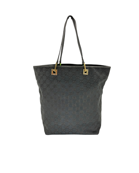 Gucci cabas Sac à main noir toile GG