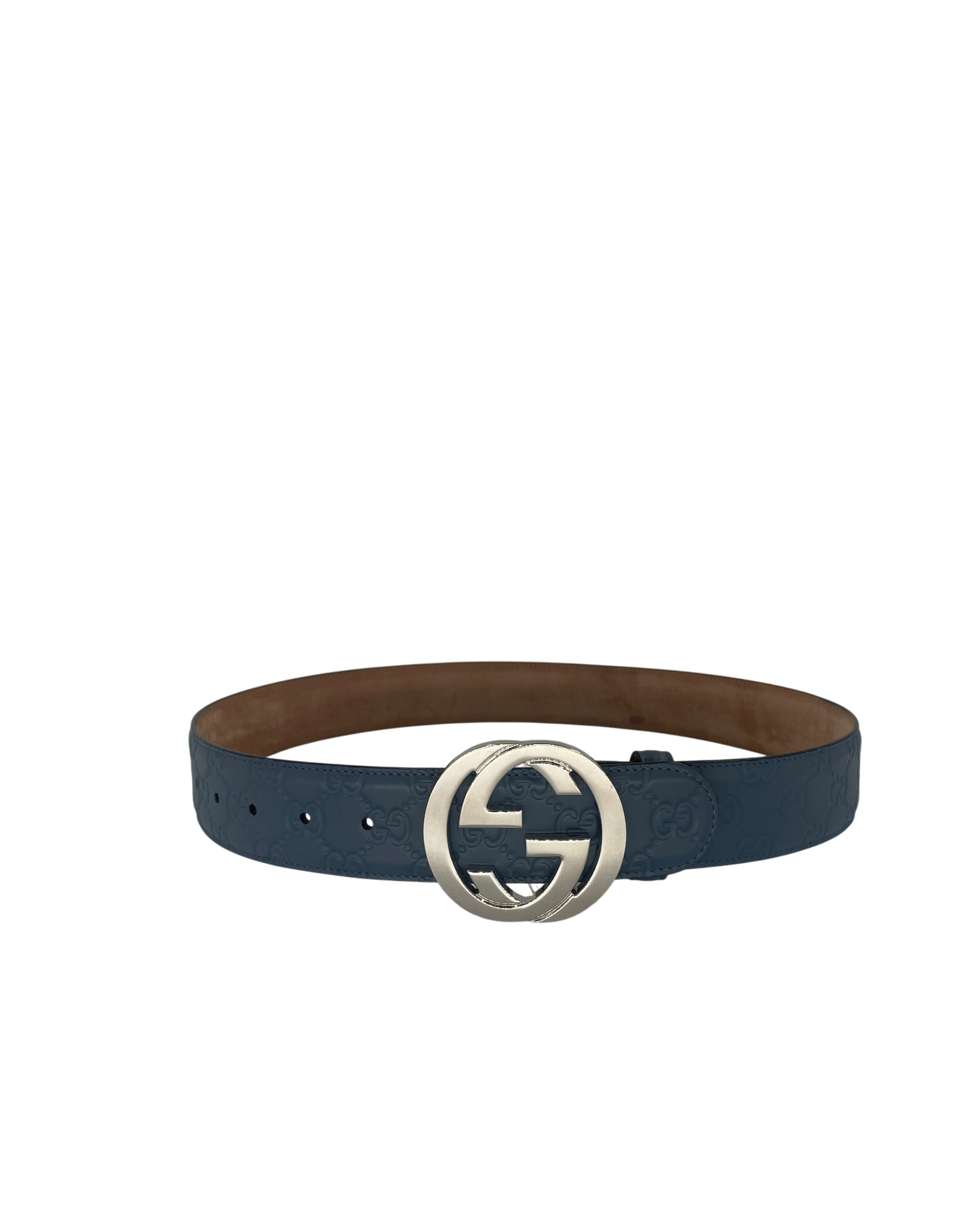 Gucci ceinture GG bleue