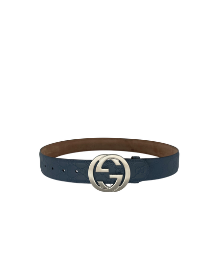 Gucci ceinture GG bleue