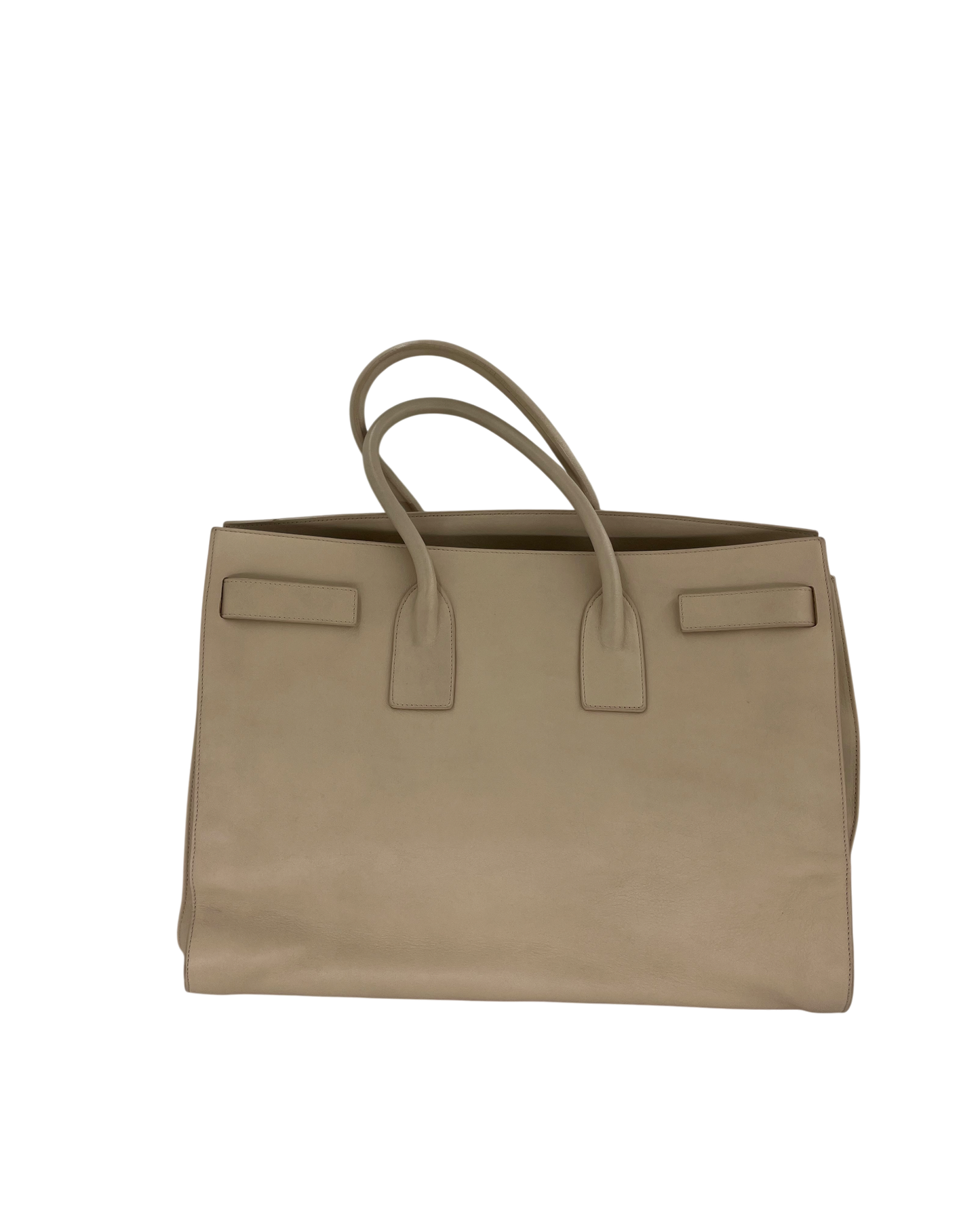 Saint Laurent sac à main cuir beige