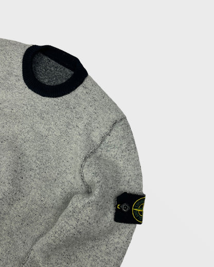 Stone island reversible knit wool pull (S)