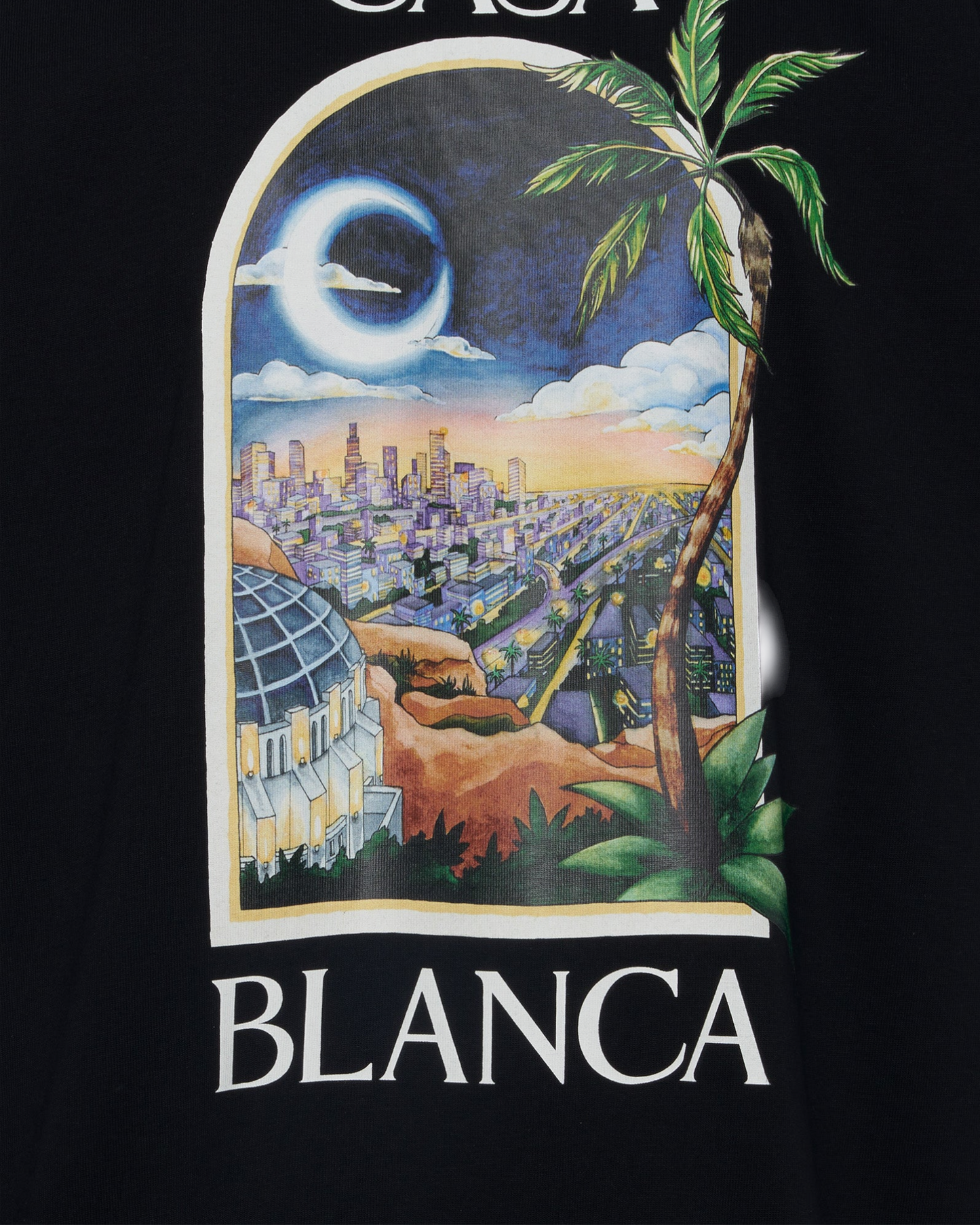 Casablanca t-shirt en coton noir