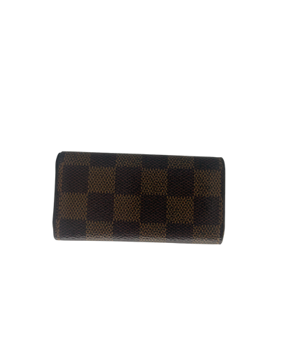 Louis Vuitton Porte-clé cuir damier Ébène marron