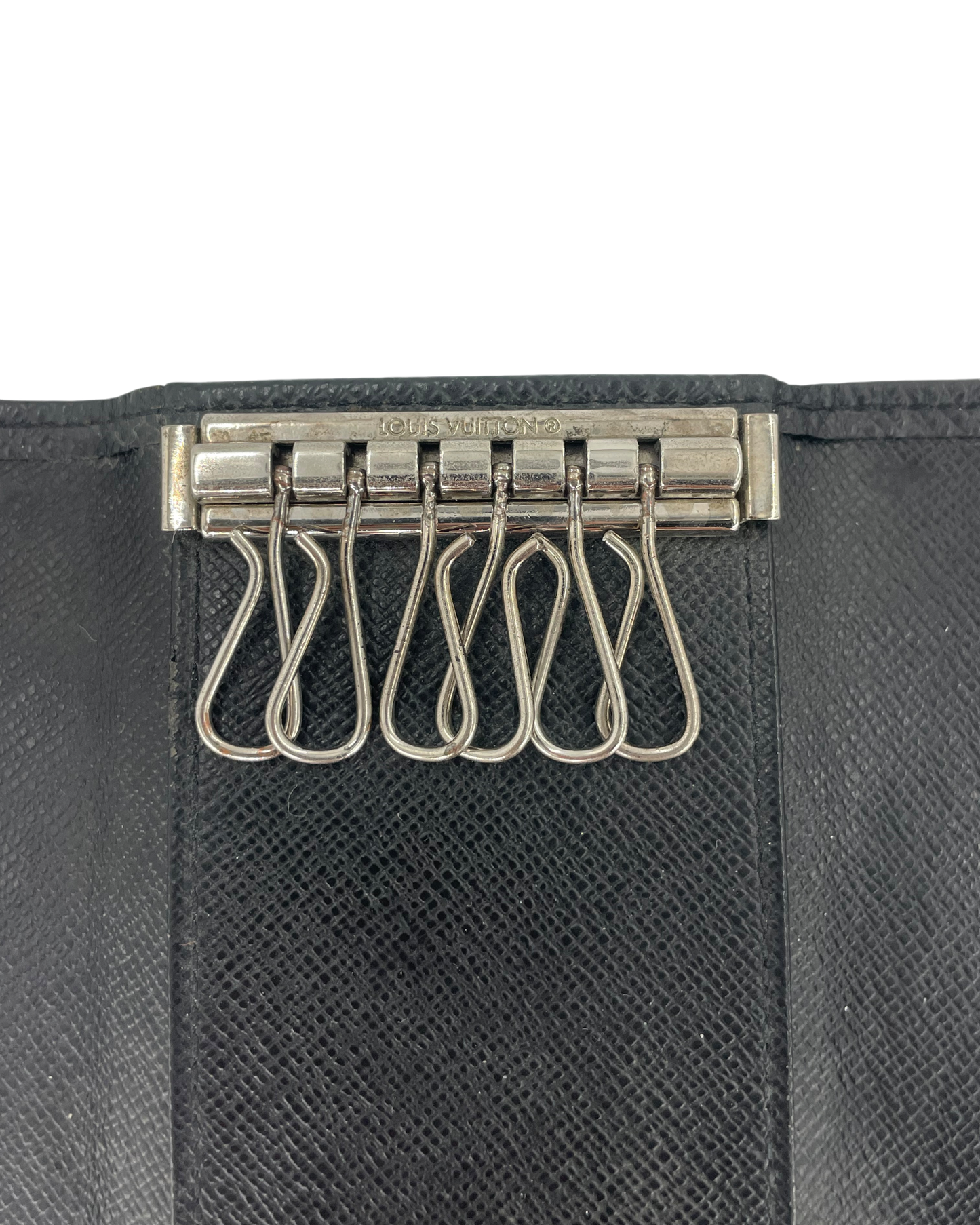 Louis Vuitton Porte-clé en cuir noir