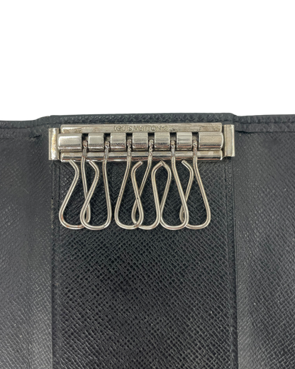 Louis Vuitton Porte-clé en cuir noir