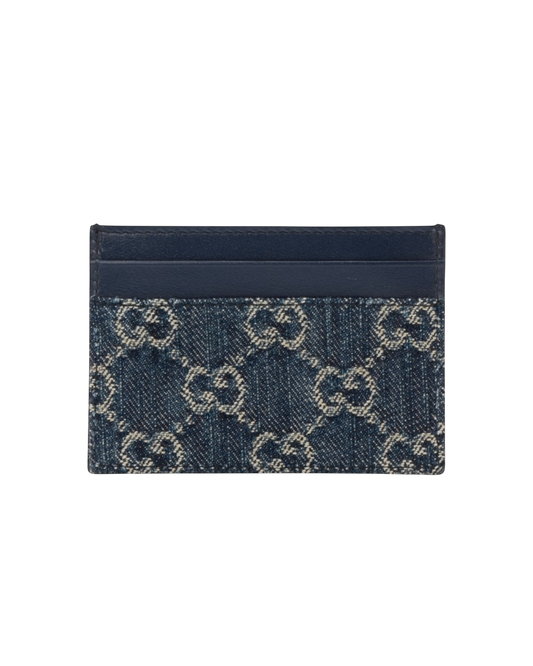 Gucci denim porte-cartes