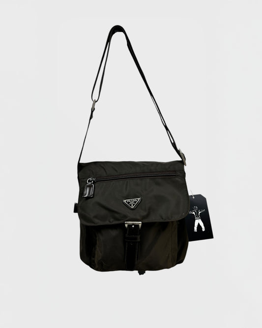 Prada nylon messenger bag