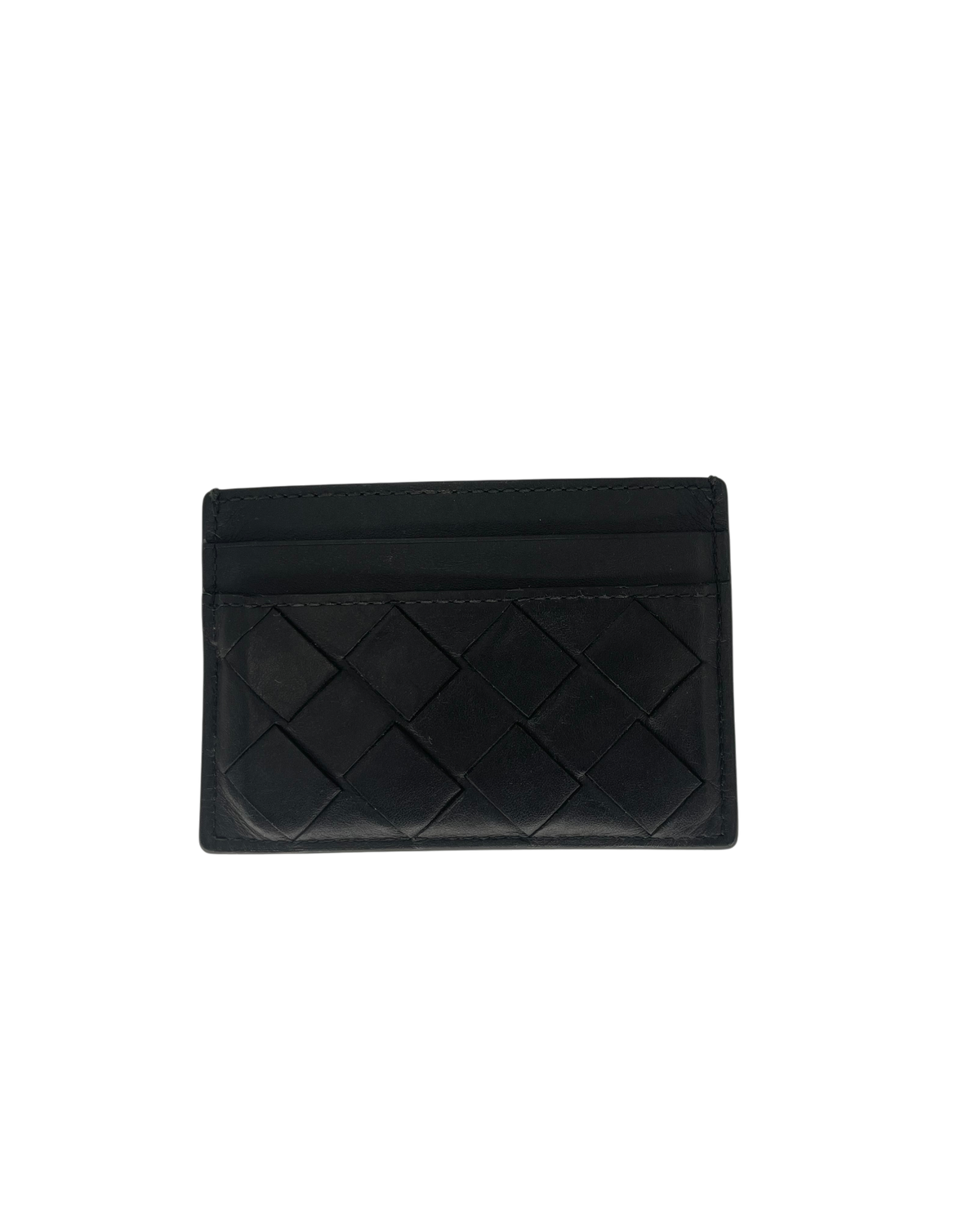 Bottega Veneta Porte-cartes cuir noir