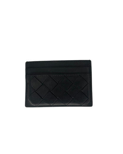 Bottega Veneta Porte-cartes cuir noir