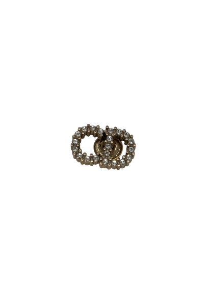 Dior Boucles d'oreilles argenté