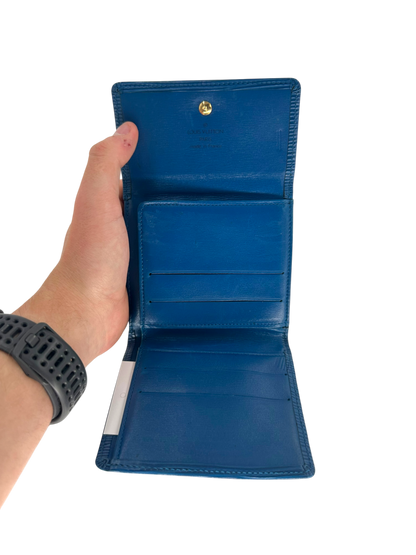 Louis Vuitton portefeuille épi bleu