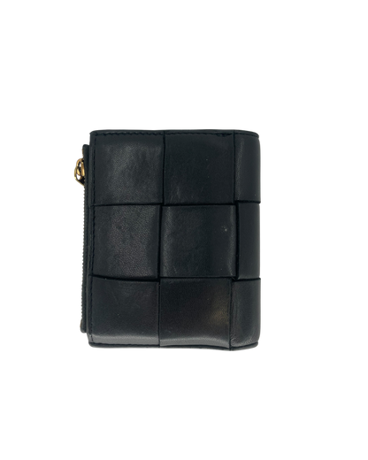 Bottega Veneta Portefeuille en cuir noir