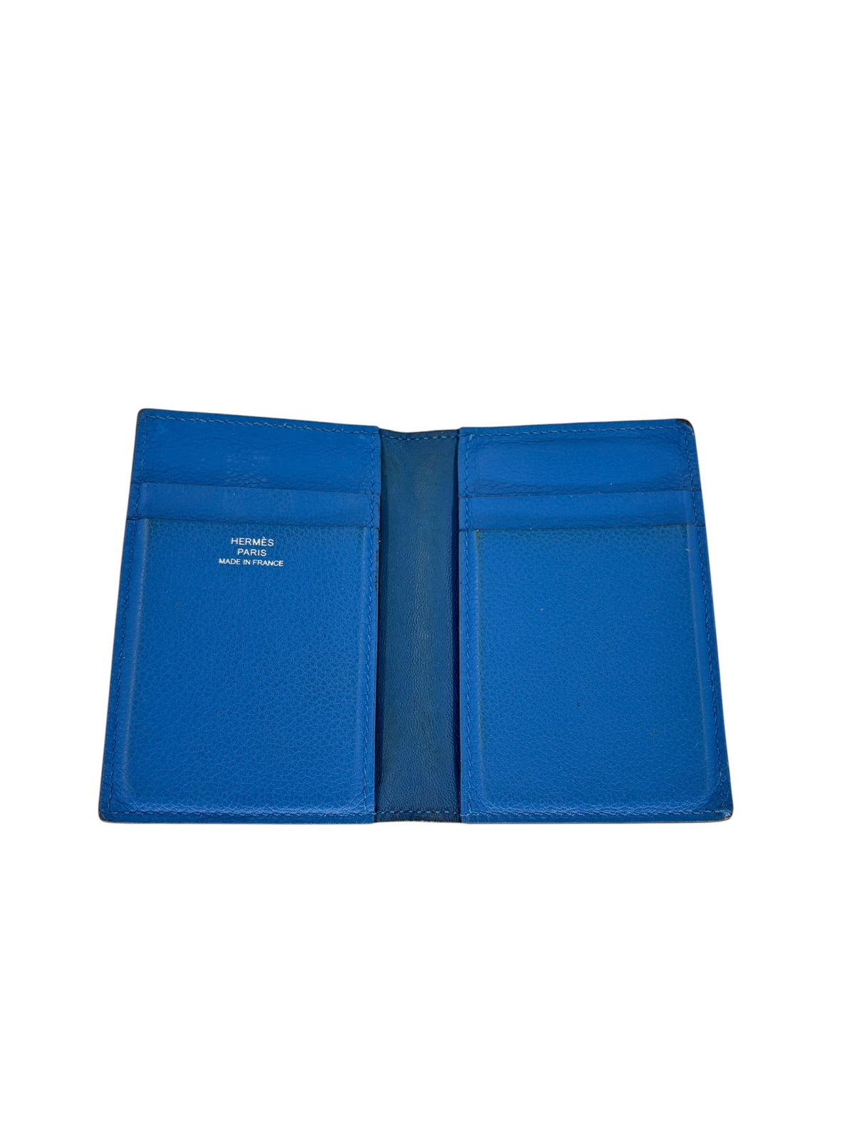 Hermès Porte-cartes en cuir marine