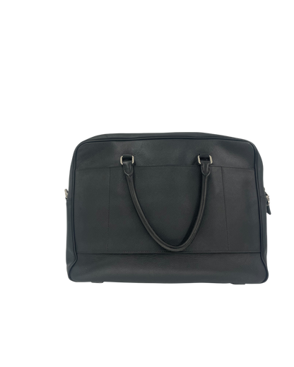 Prada Porte-documents en cuir noir
