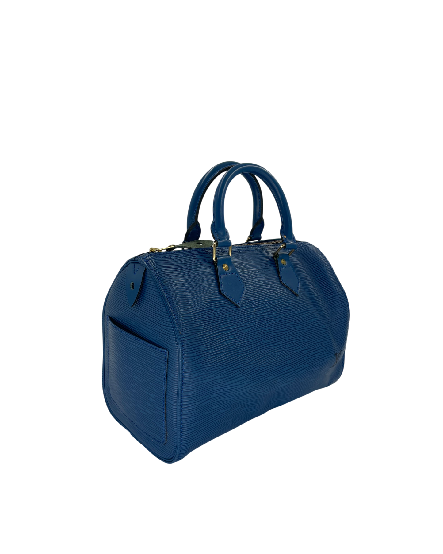 Louis Vuitton sac à man Alma épi bleu