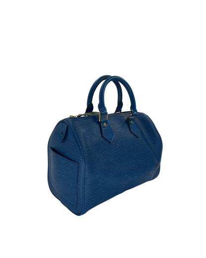 Louis Vuitton sac à man Alma épi bleu