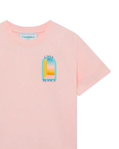 Casablanca t-shirt en coton rose