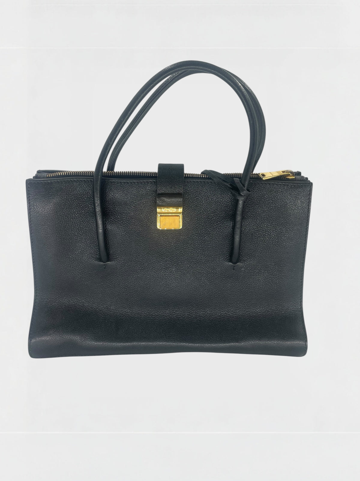 Miu Miu Sac à Main Madras Cuit Noir