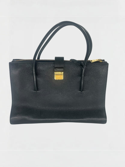 Miu Miu Sac à Main Madras Cuit Noir