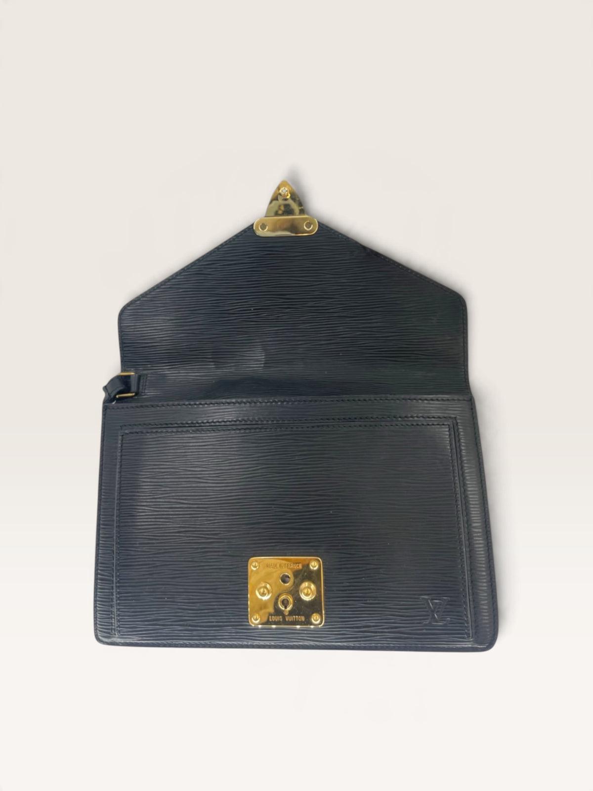 Louis Vuitton pochette Sellier dragonne en cuir épi
