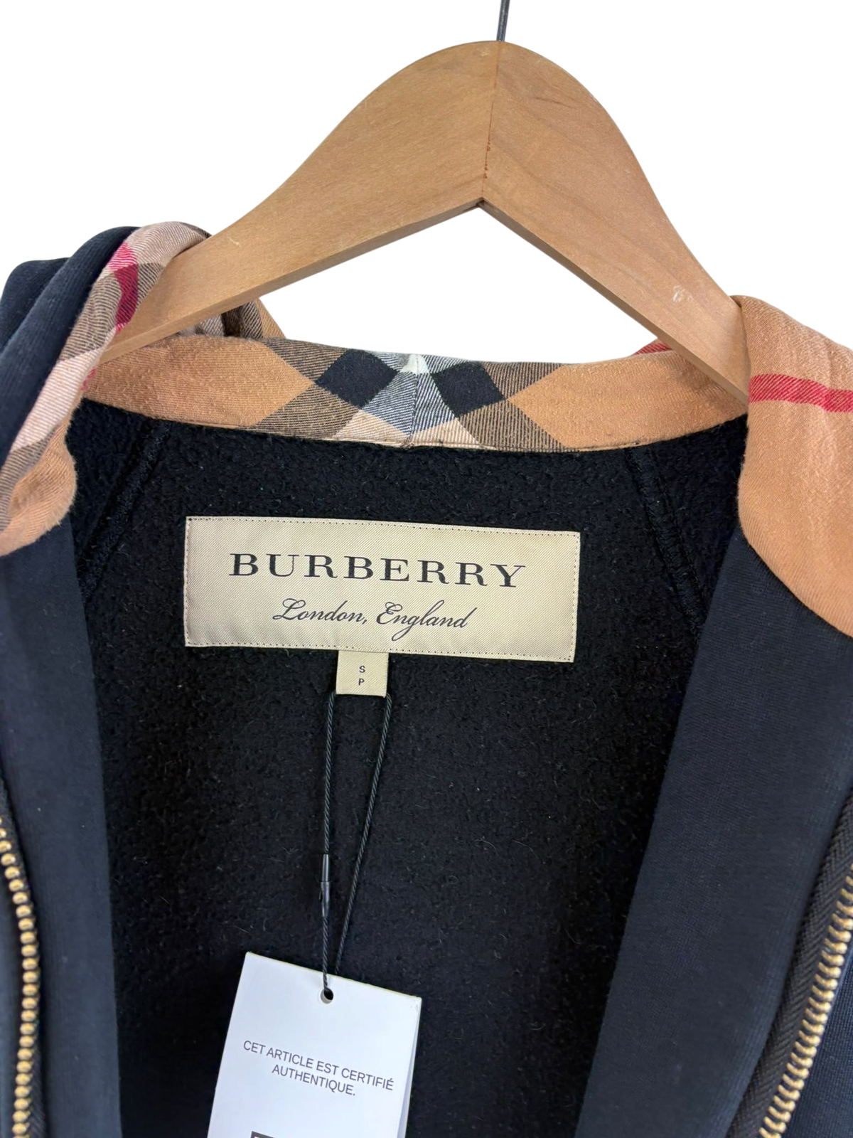 Burberry gilet à capuche