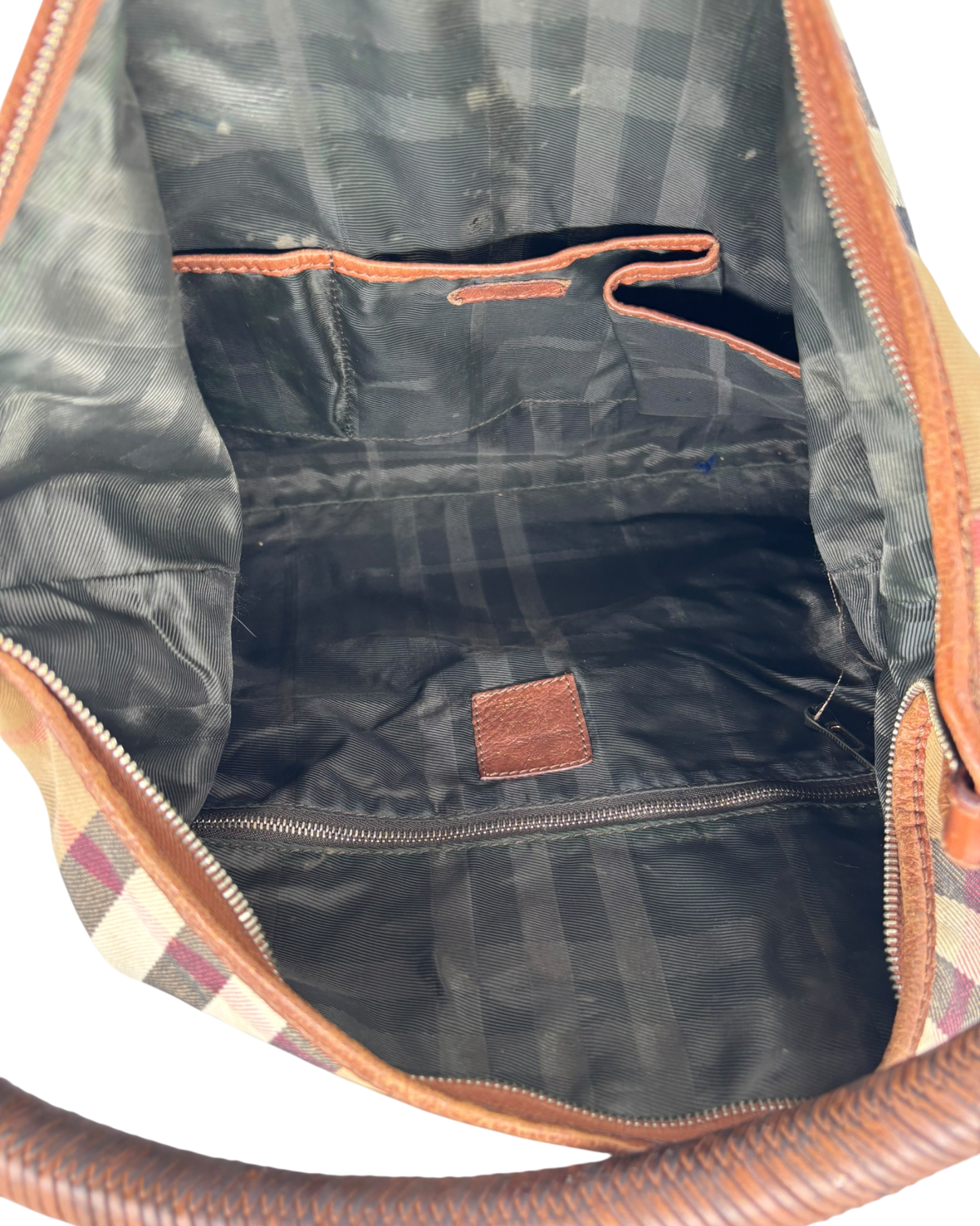 Burberry Sac à main Tartan beige