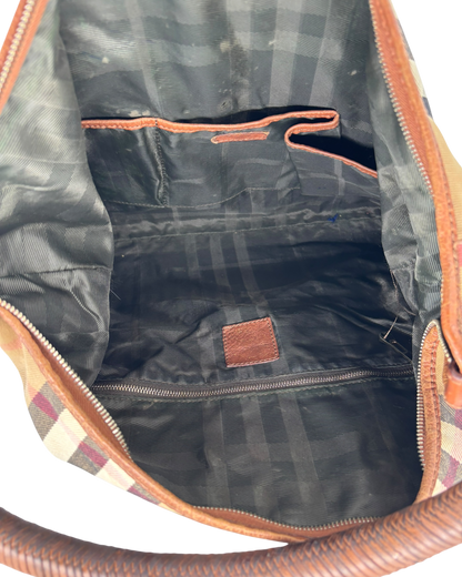 Burberry Sac à main Tartan beige