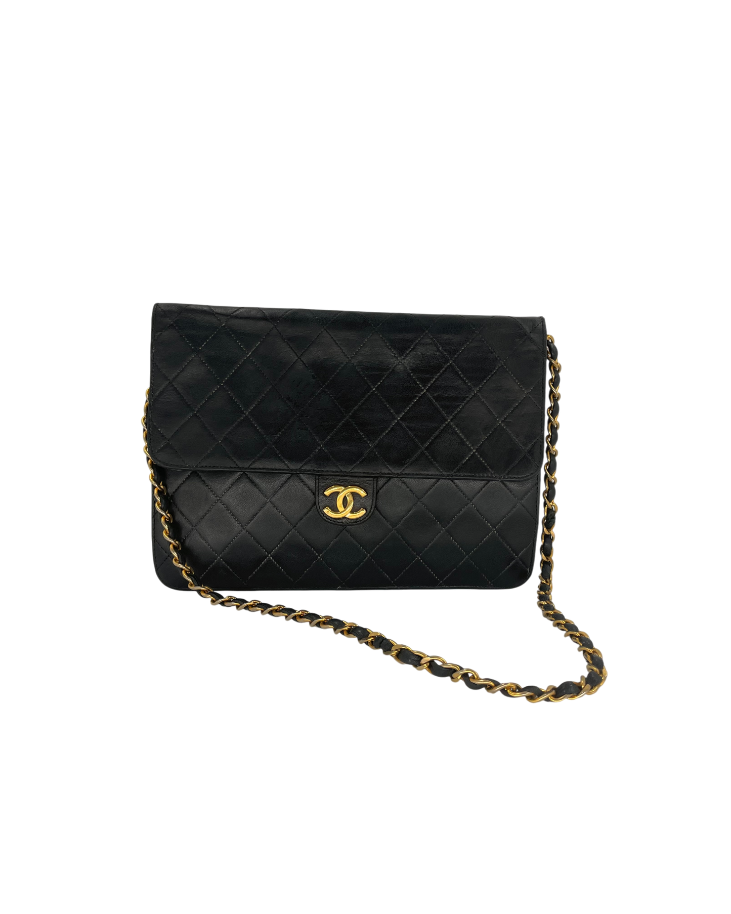 Chanel sac bandoulière cuir noir