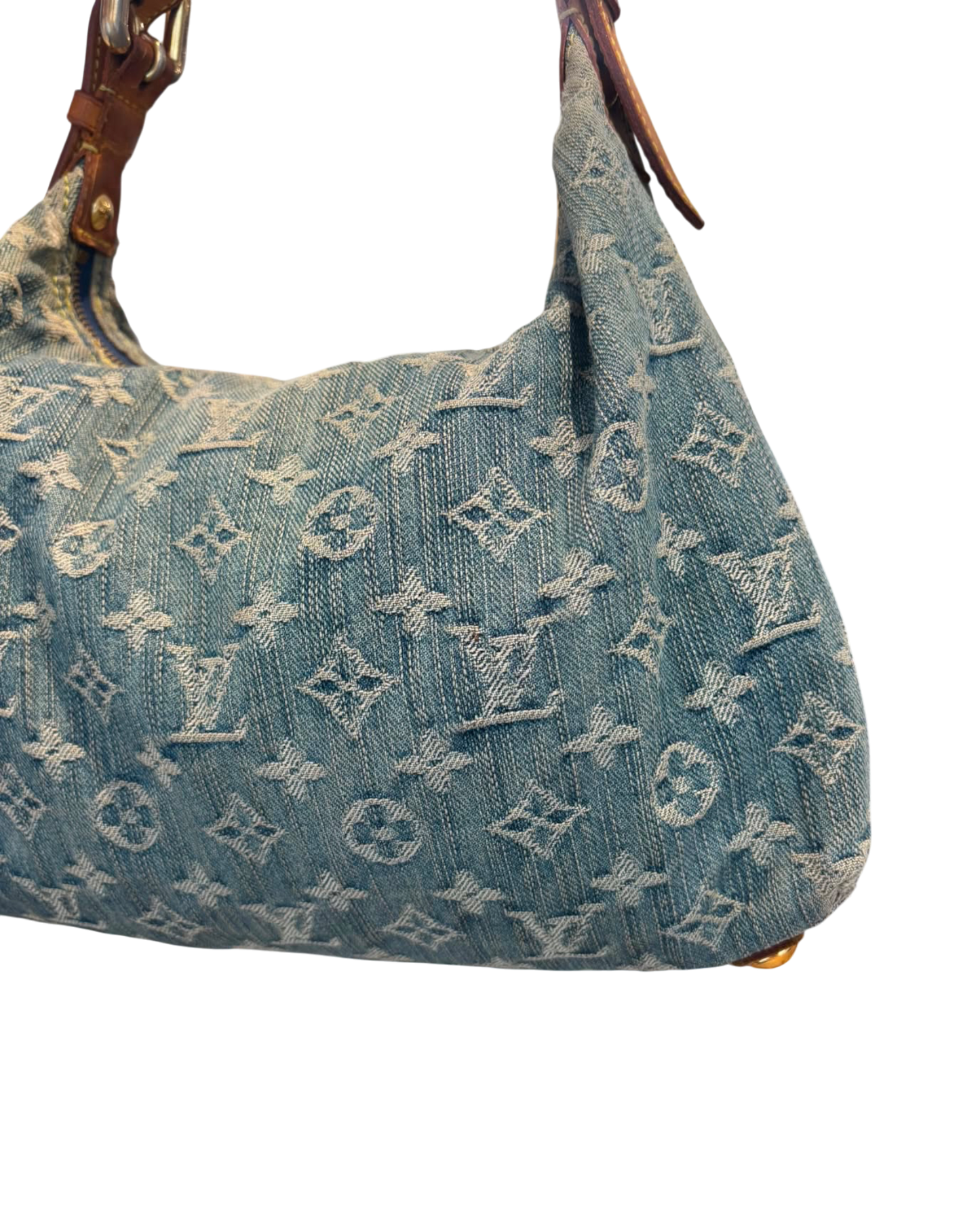 Louis Vuitton Sac porté épaule denim