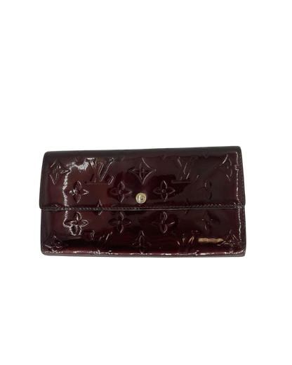 Louis Vuitton Portefeuille Sarah cuir vernis