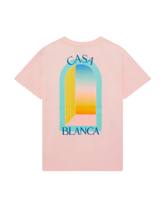 Casablanca t-shirt en coton rose