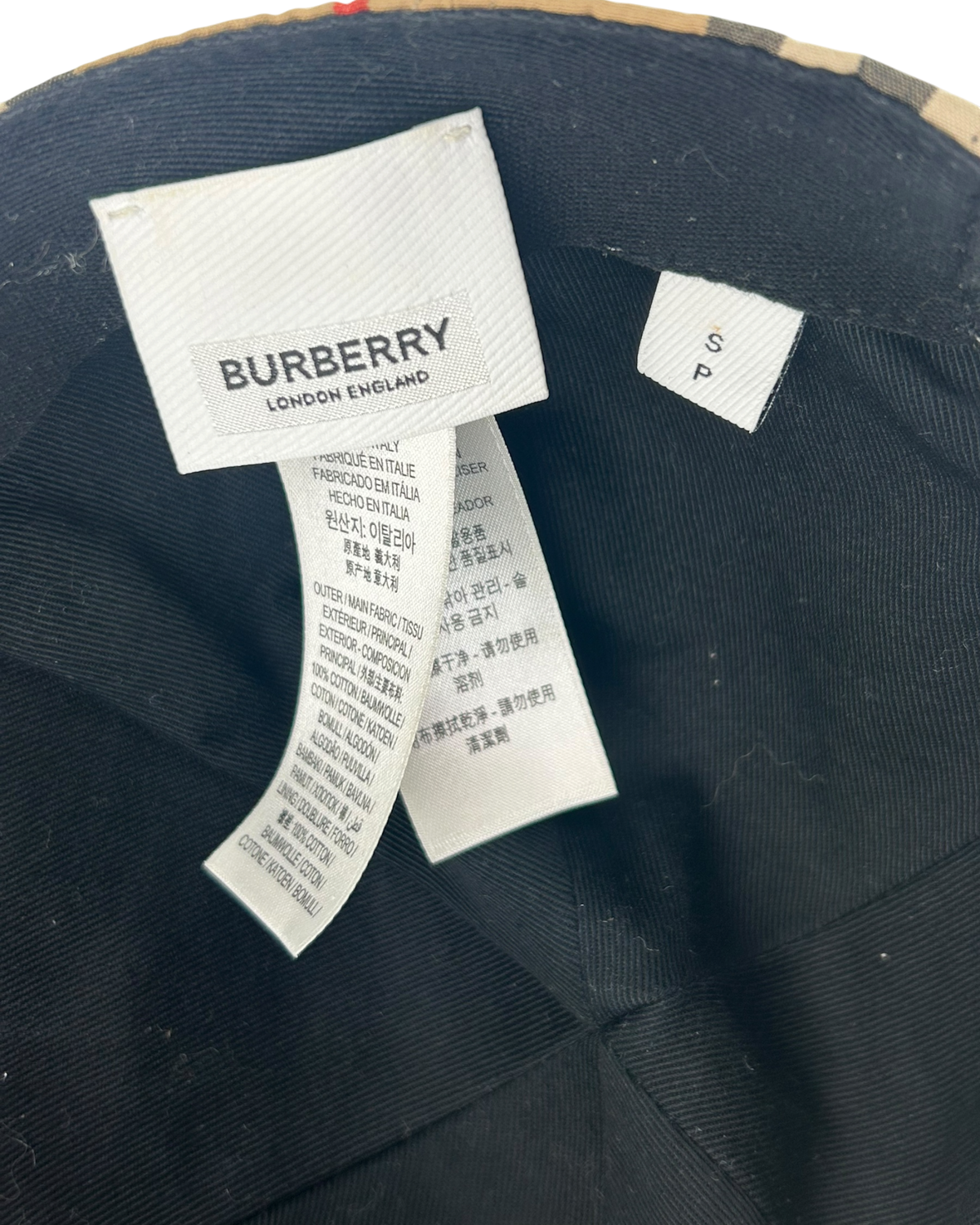 Burberry Casquette Tartan beige
