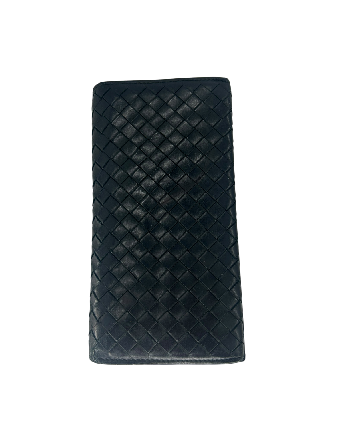 Bottega Veneta Porte-monnaie en cuir noir