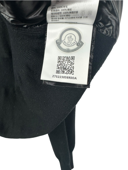 Moncler veste bi-matière cintrée