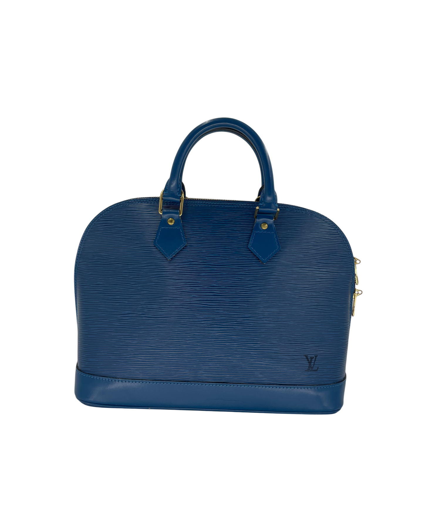 Louis Vuitton sac à main Alma épi bleu