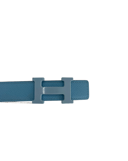 Hermès Ceinture en cuir bleu