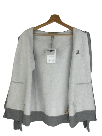 Burberry gilet a capuche gris