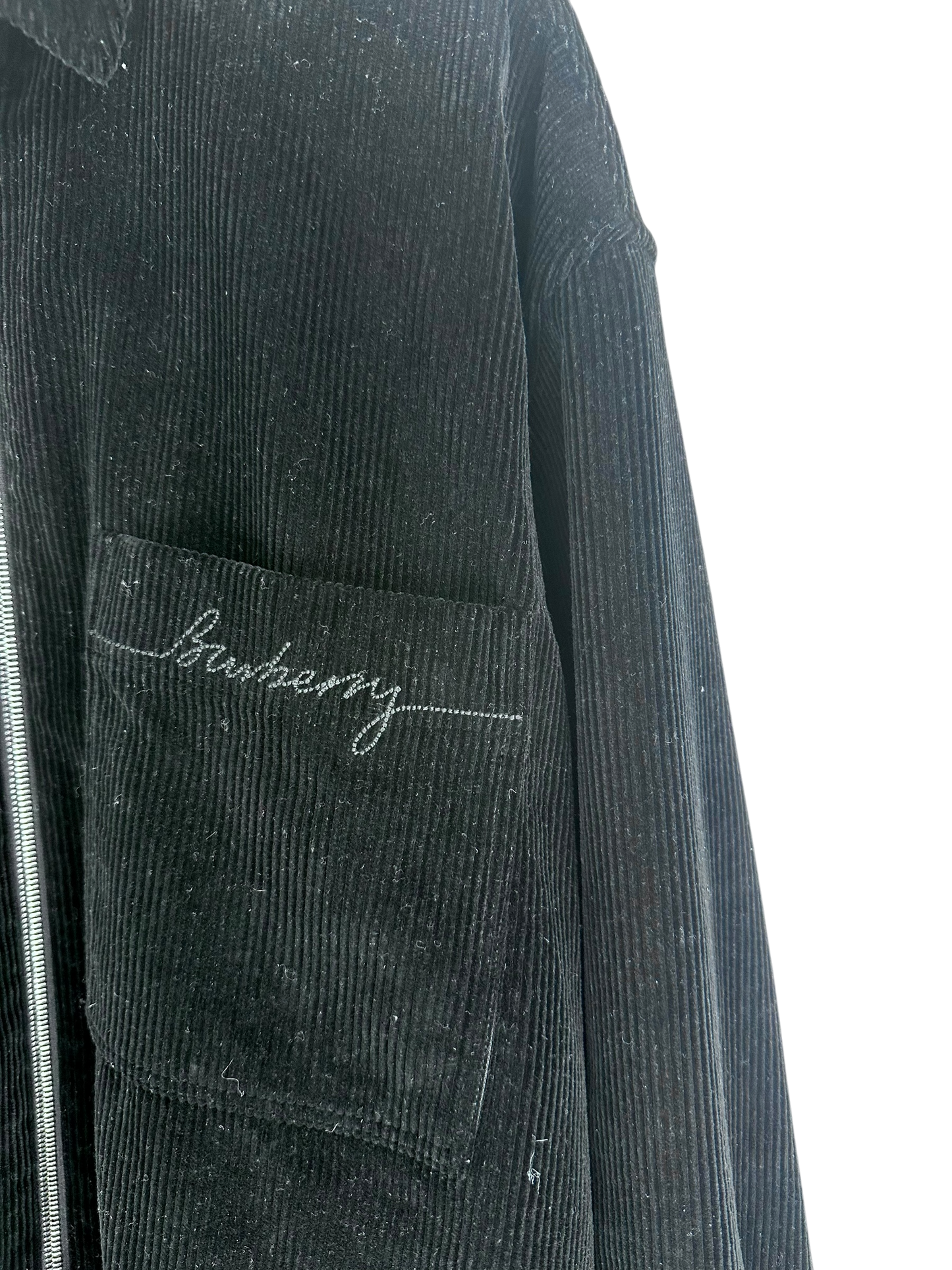 Burberry veste surchemise velour côtelé