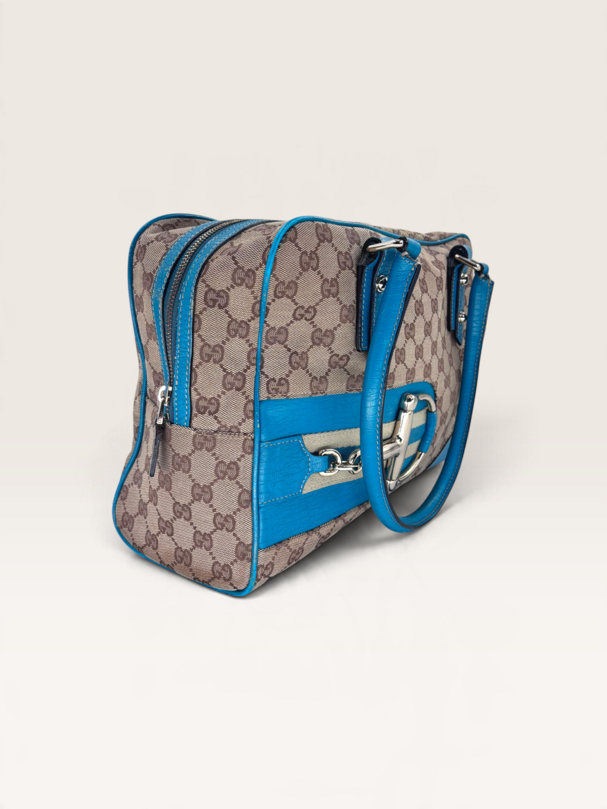 Gucci D ring tiffany toile GG