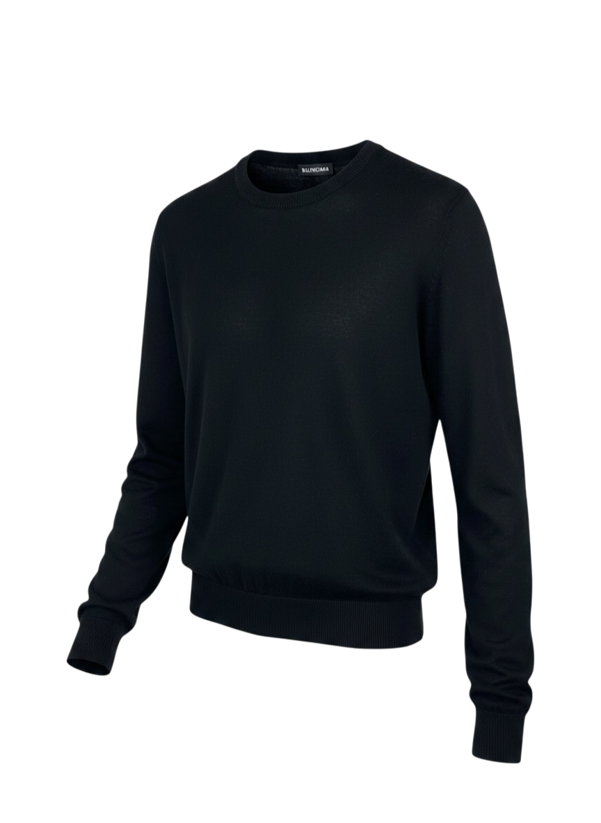 Balenciaga pull léger motif au dos