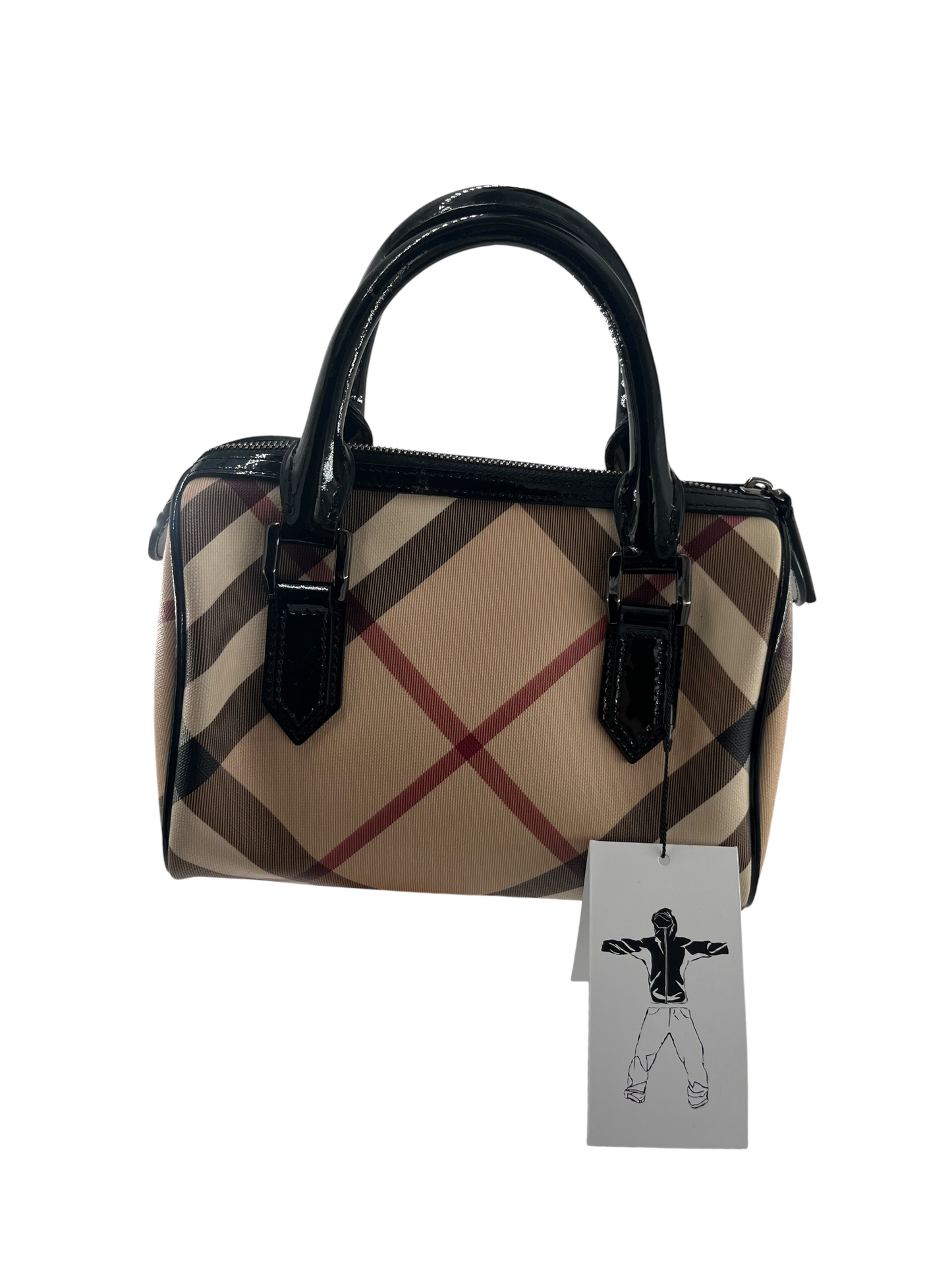 Burberry sac en cuir the barrel